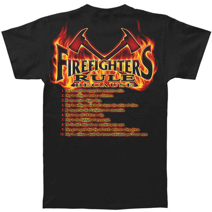 Novelty Rule Firefighters T-shirt