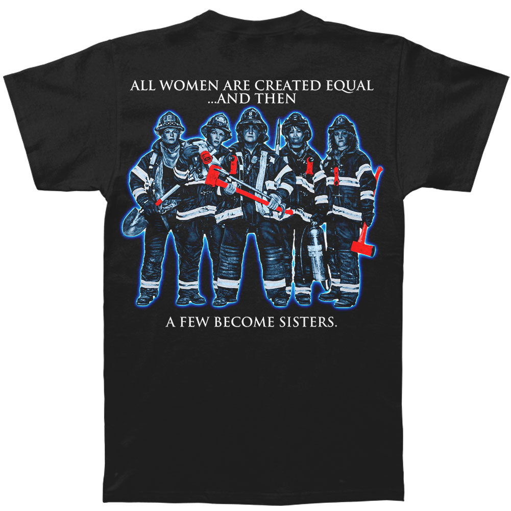 Novelty Sisterhood Firefighter T-shirt