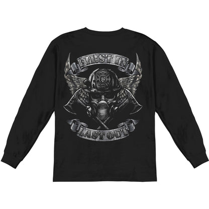 Novelty Steel Fire Wings With Foil Stamp Long Sleeve