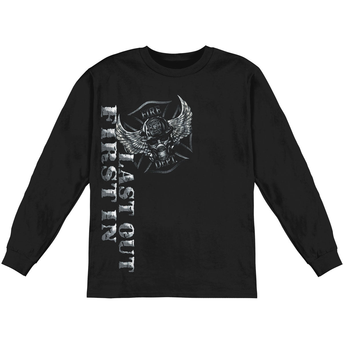 Novelty Steel Fire Wings With Foil Stamp Long Sleeve