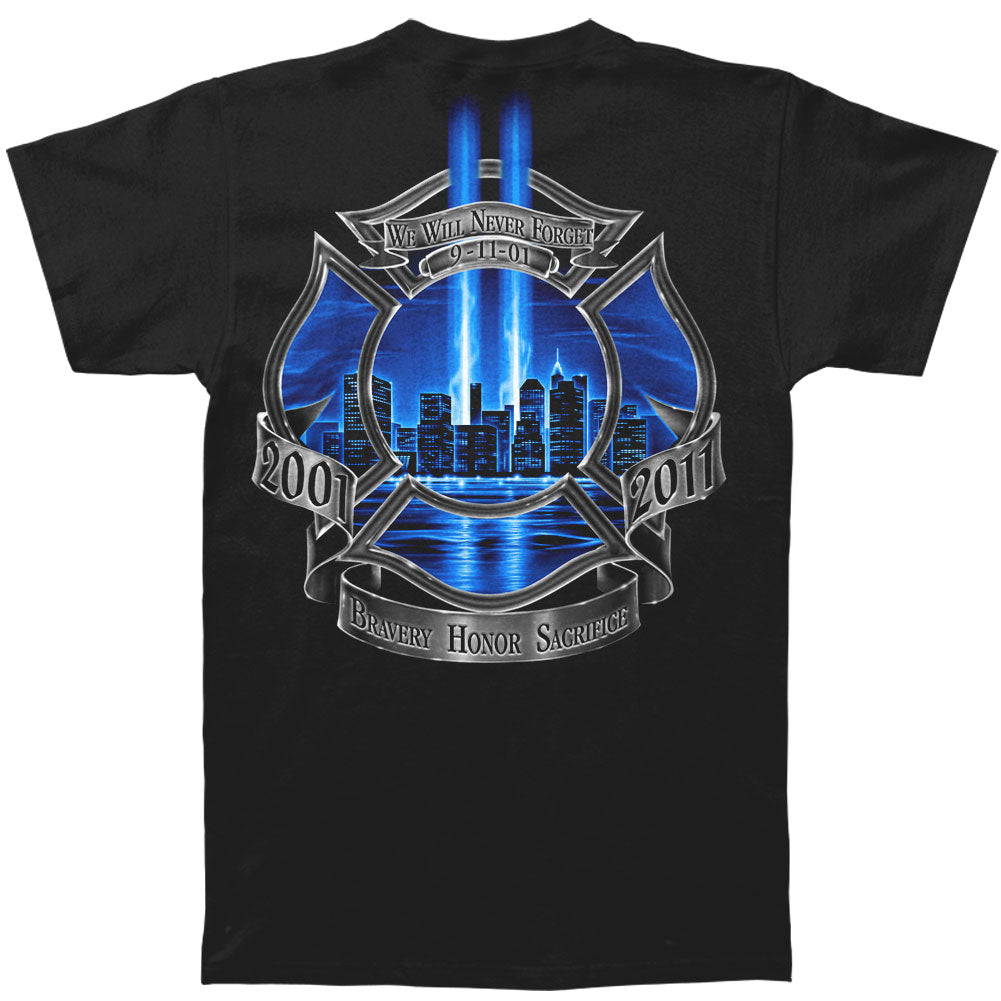 Novelty Tribute High Honor Firefighter T-shirt