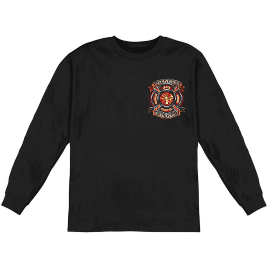 Novelty True Hero Firefighter Long Sleeve