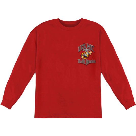 Novelty USMC " Teufel Hunden" Long Sleeve Front