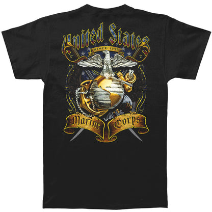 Novelty USMC Crossed Swords Foil T-shirt