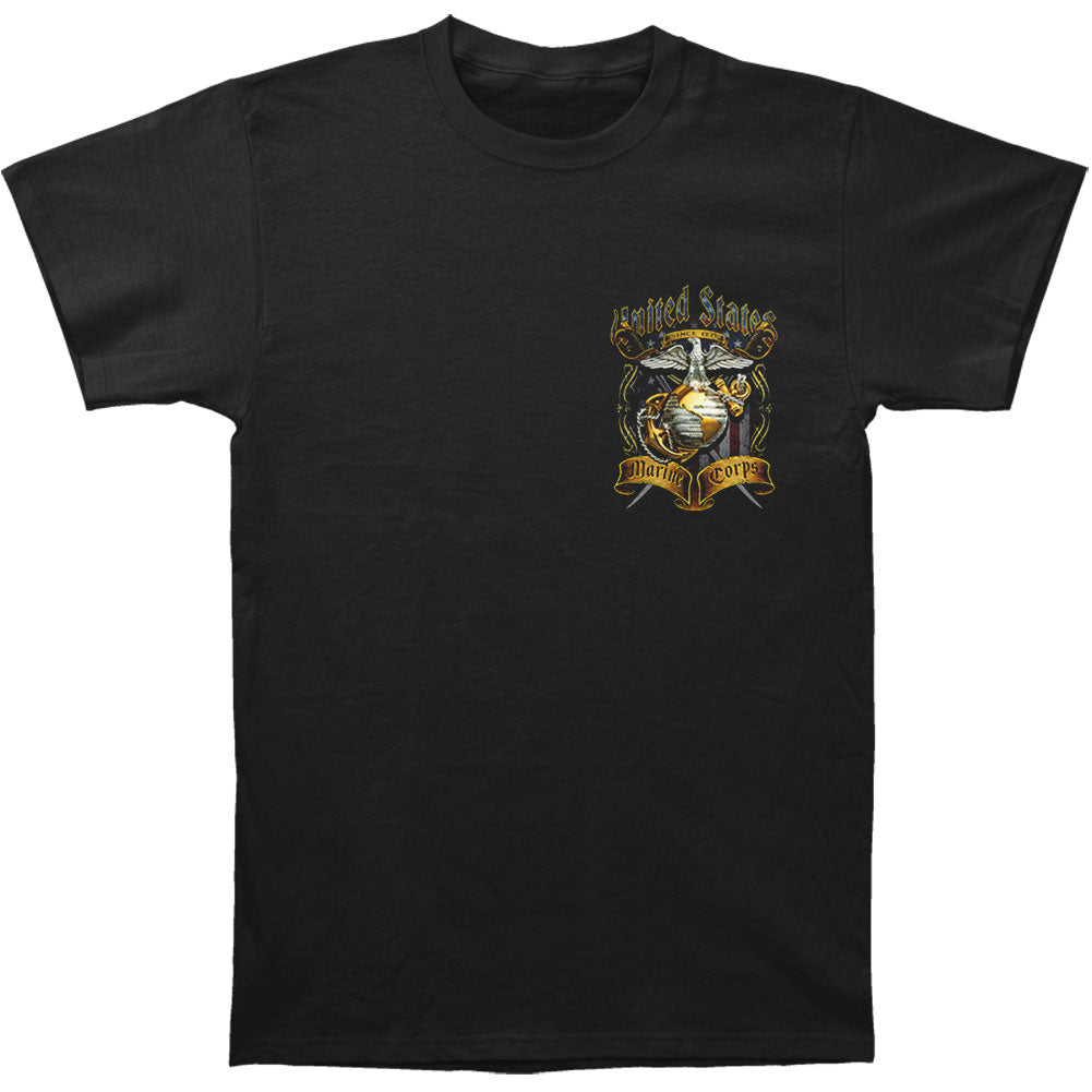 Novelty USMC Crossed Swords Foil T-shirt