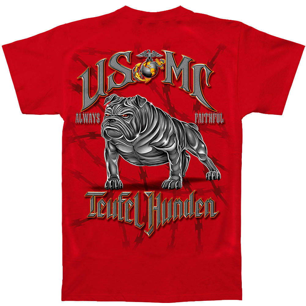 Novelty USMC Teufel Hunden T-shirt