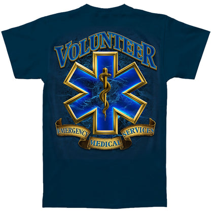 Novelty Volunteer EMS Gold Shield T-shirt