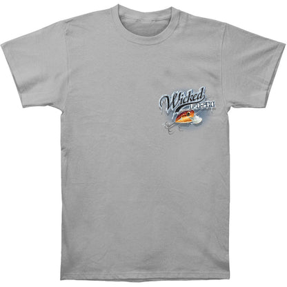 Novelty Wicked Fish Large Mouth Bass With Popper T-shirt