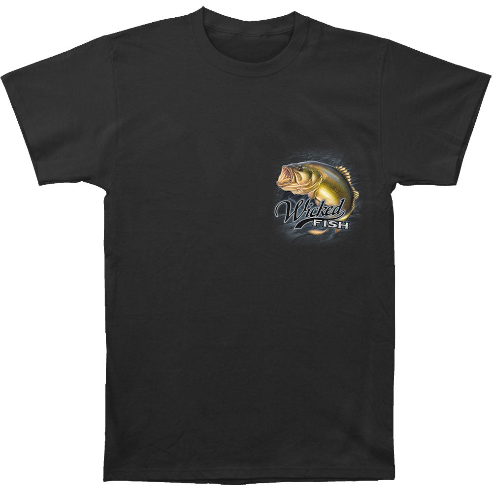 Novelty Novelty Wicked Fish Large Mouth Bass With Popper Jumping Frog T-shirt