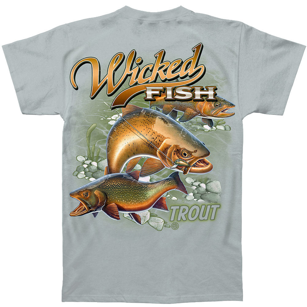 Novelty Wicked Fish Trout T-shirt