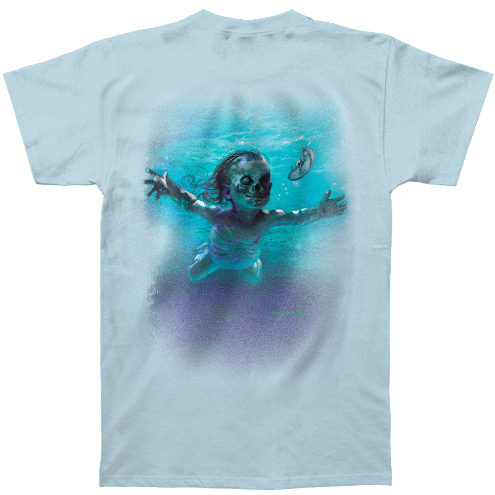 Novelty Zombie Baby In Water Chasing Dollars T-shirt
