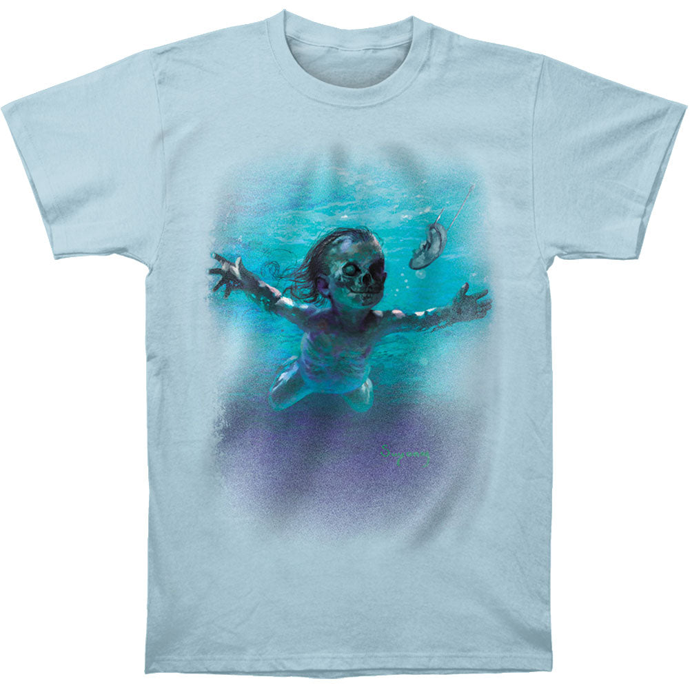Novelty Zombie Baby In Water Chasing Dollars T-shirt