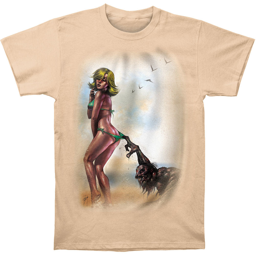 Novelty Zombie Baby On Beach T-shirt