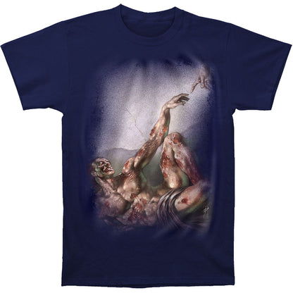 Novelty Zombie Hand Touching God T-shirt