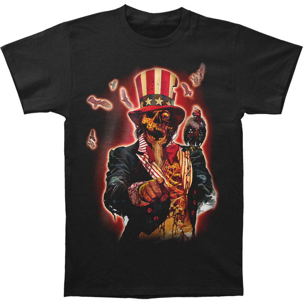 Novelty Zombie Uncle Same T-shirt