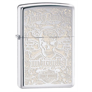 Harley Davidson Harley Davidson Scroll Refillable Lighter