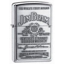 Jim Beam Pewter Emblem Refillable Lighter