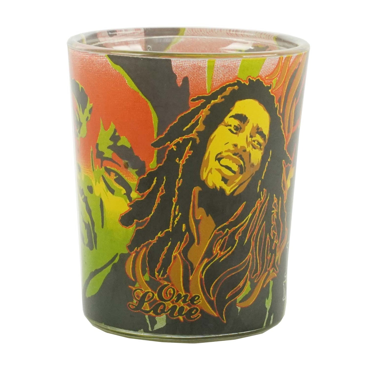 Bob Marley Shot Glass Candle Candle Back