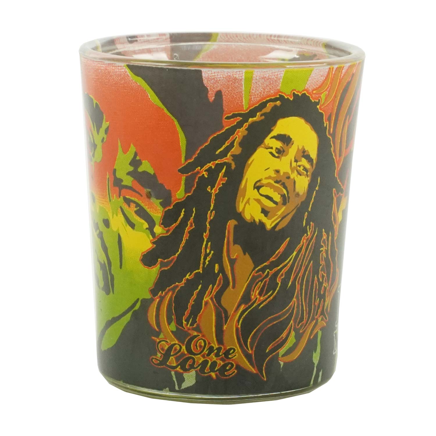 Bob Marley Shot Glass Candle Candle Back