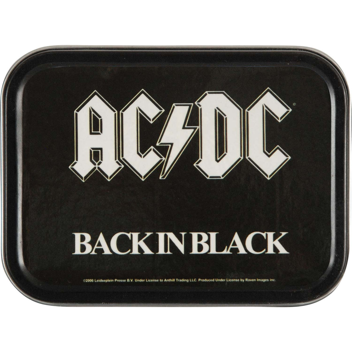 AC/DC Back In Black Stash Tin Front