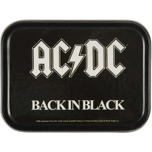 AC/DC Back In Black Stash Tin Front