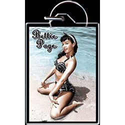 Bettie Page Waves Plastic Key Chain
