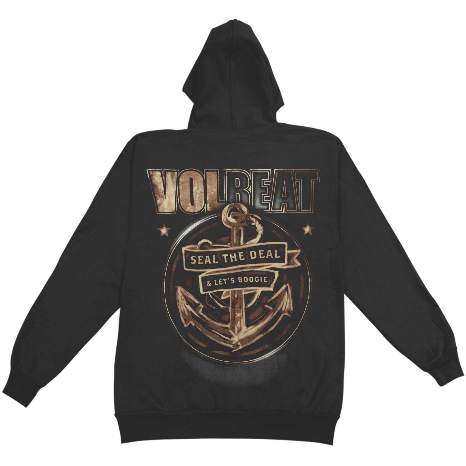 Volbeat Anchor Hooded Sweatshirt Back
