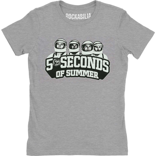 5 Seconds Of Summer Spaced Out Crew Junior Top Front