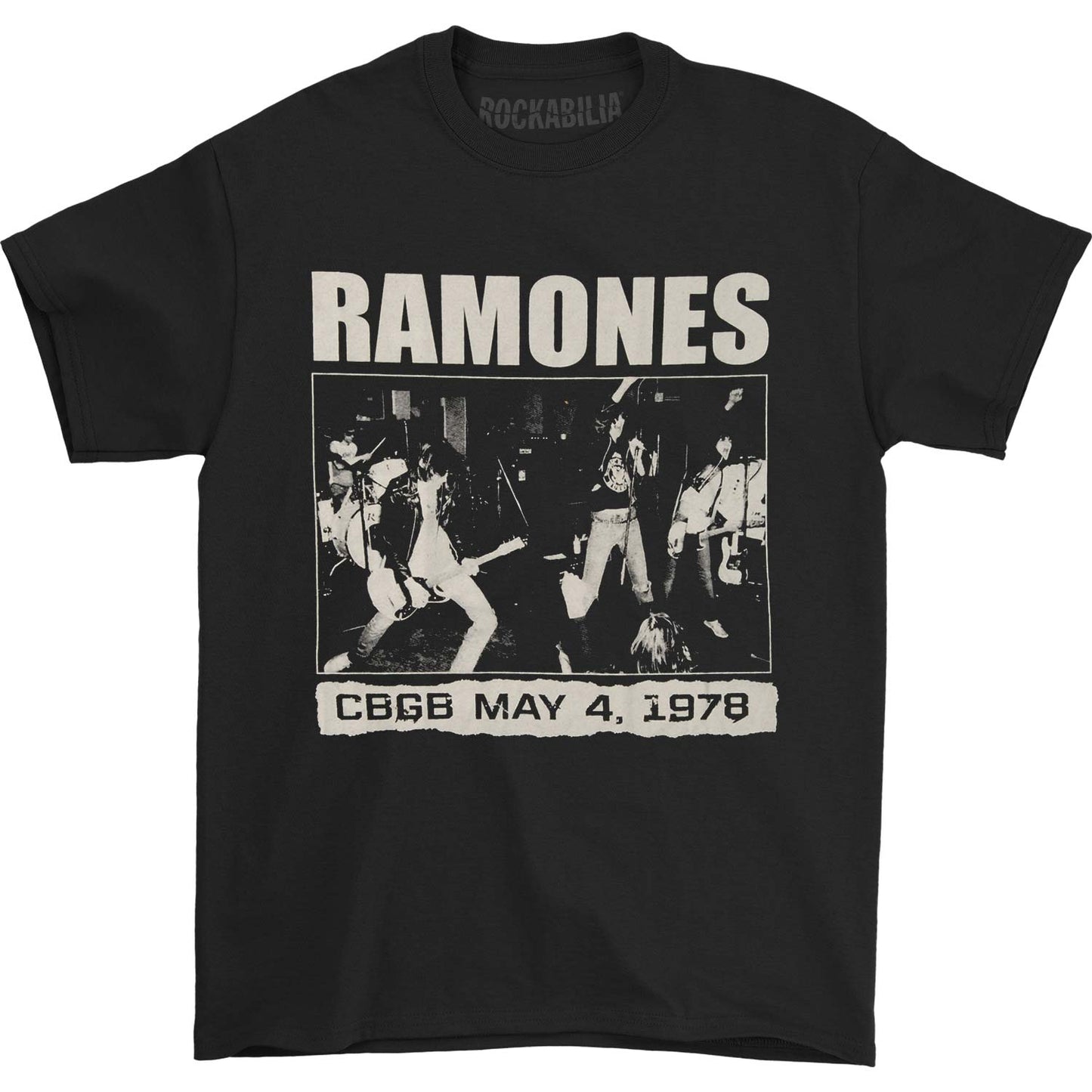 Ramones CBGB 1978 T-shirt Front