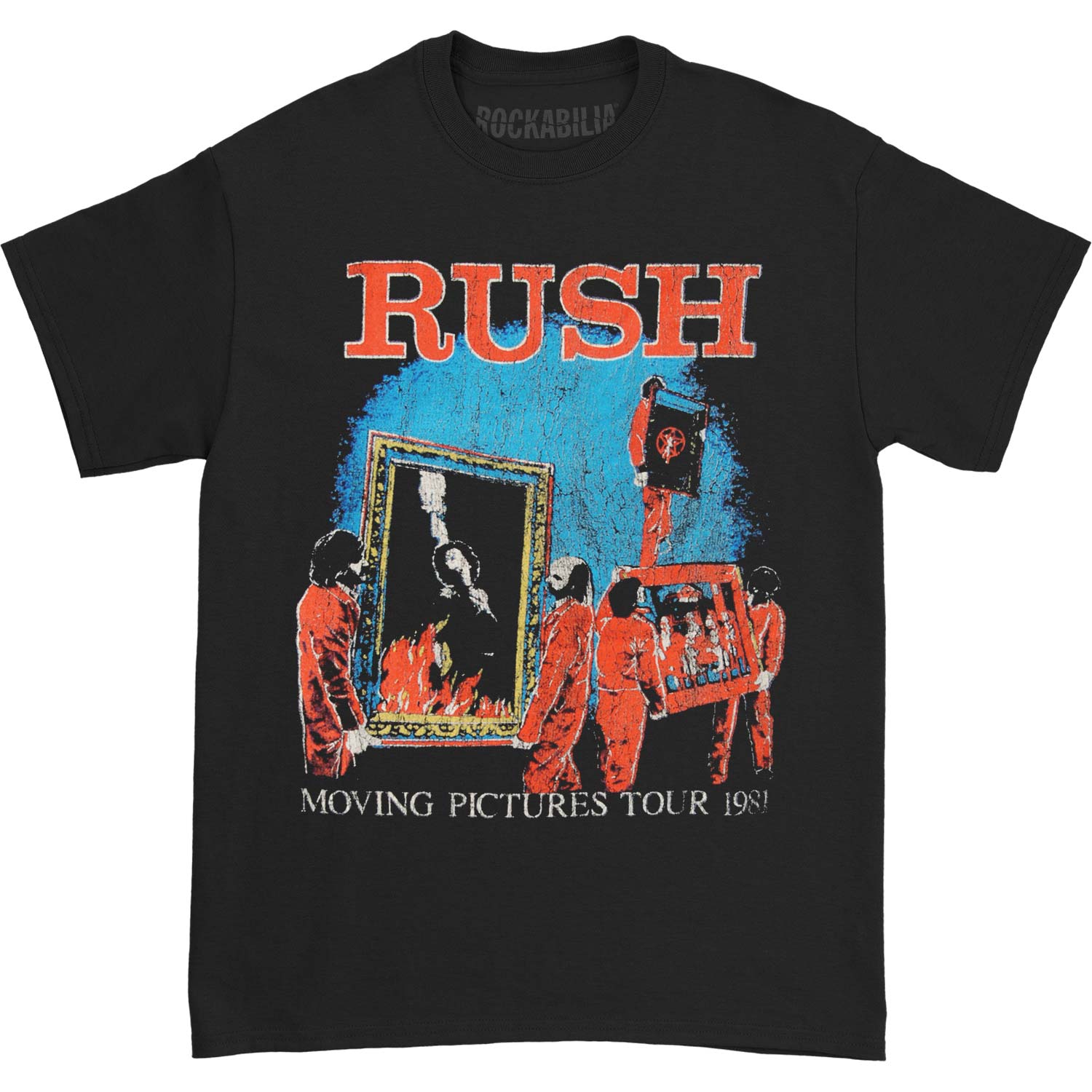 Rush Moving Pictures Tour T-shirt Front