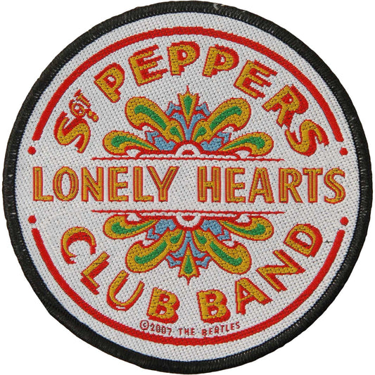 Beatles Sgt Pepper Drum Woven Patch Front