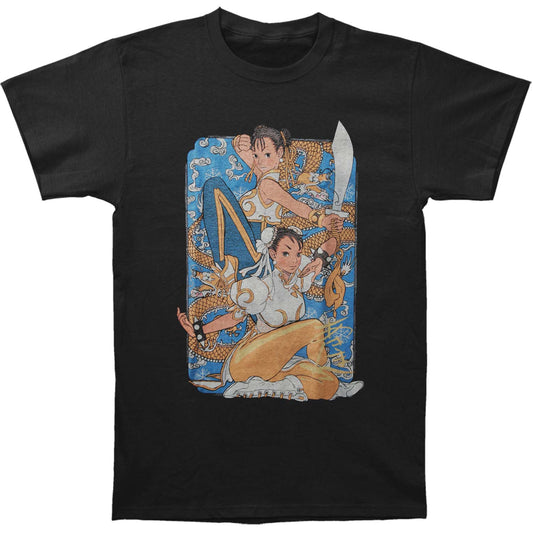 Street Fighter Dual Chun Lis Slim Fit T-shirt Front