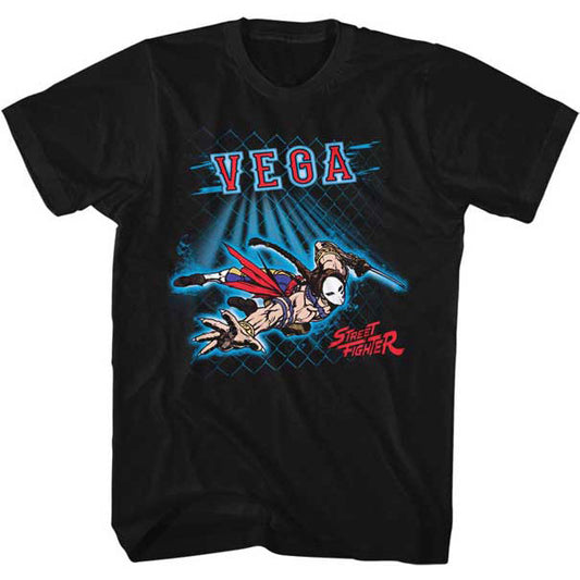 Street Fighter Vega Fence Slim Fit T-shirt Front