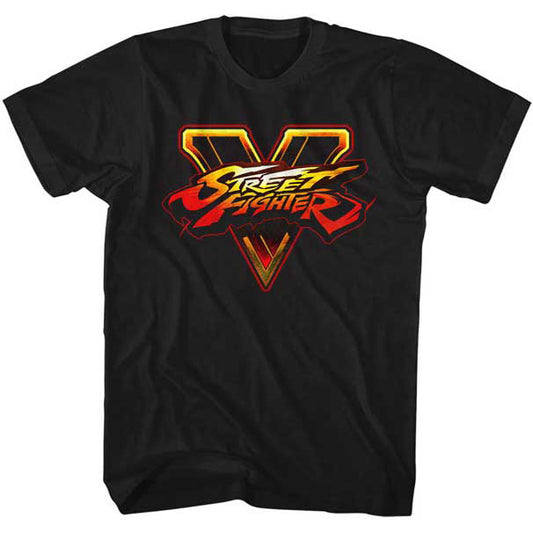 Street Fighter SFV Logo Slim Fit T-shirt Front