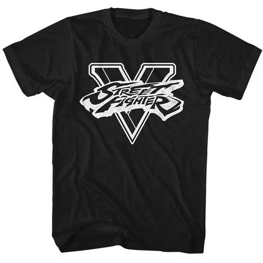 Street Fighter SFV BW Slim Fit T-shirt Front