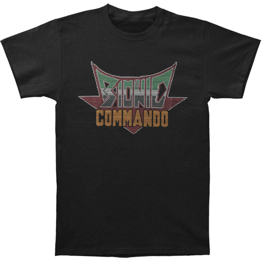 Bionic Commando Pixel Logo Slim Fit T-shirt Front