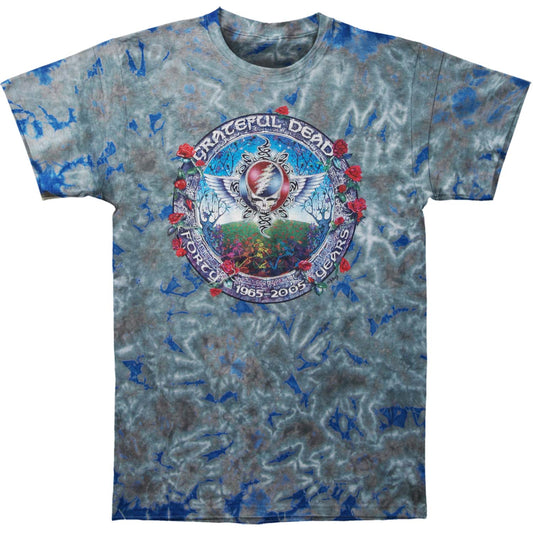 Grateful Dead Aztec 40 Years Tie Dye T-shirt Front