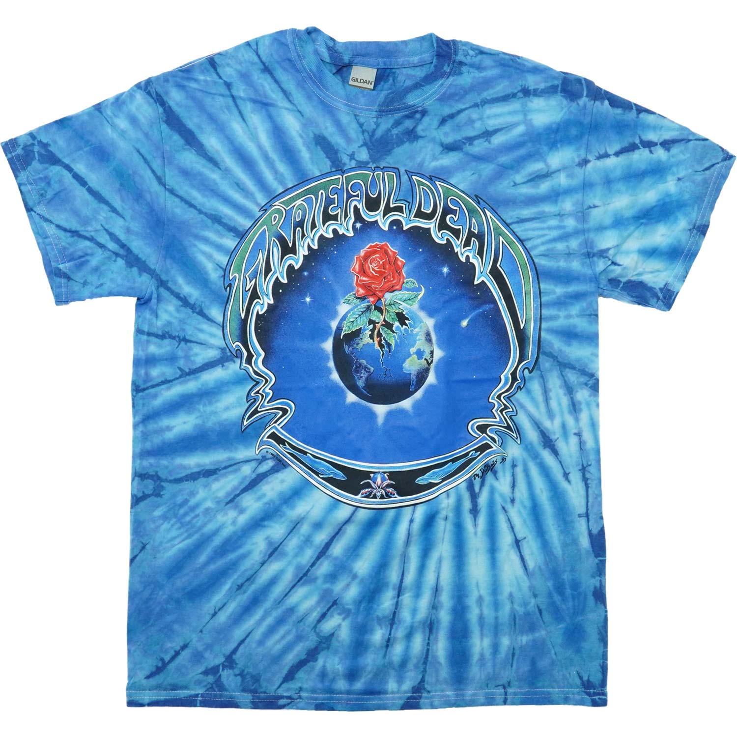 Grateful Dead Earth Rose Tie Dye T-shirt Front