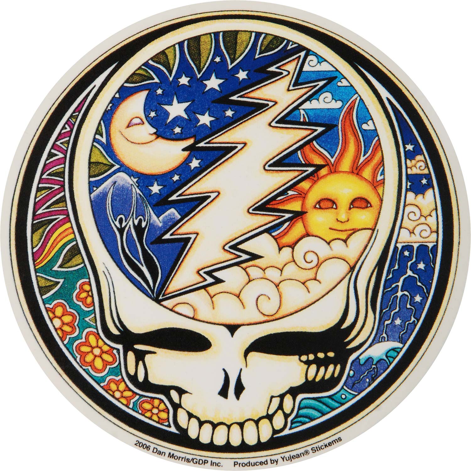 Grateful Dead Steal Your Sun/Moon Sticker