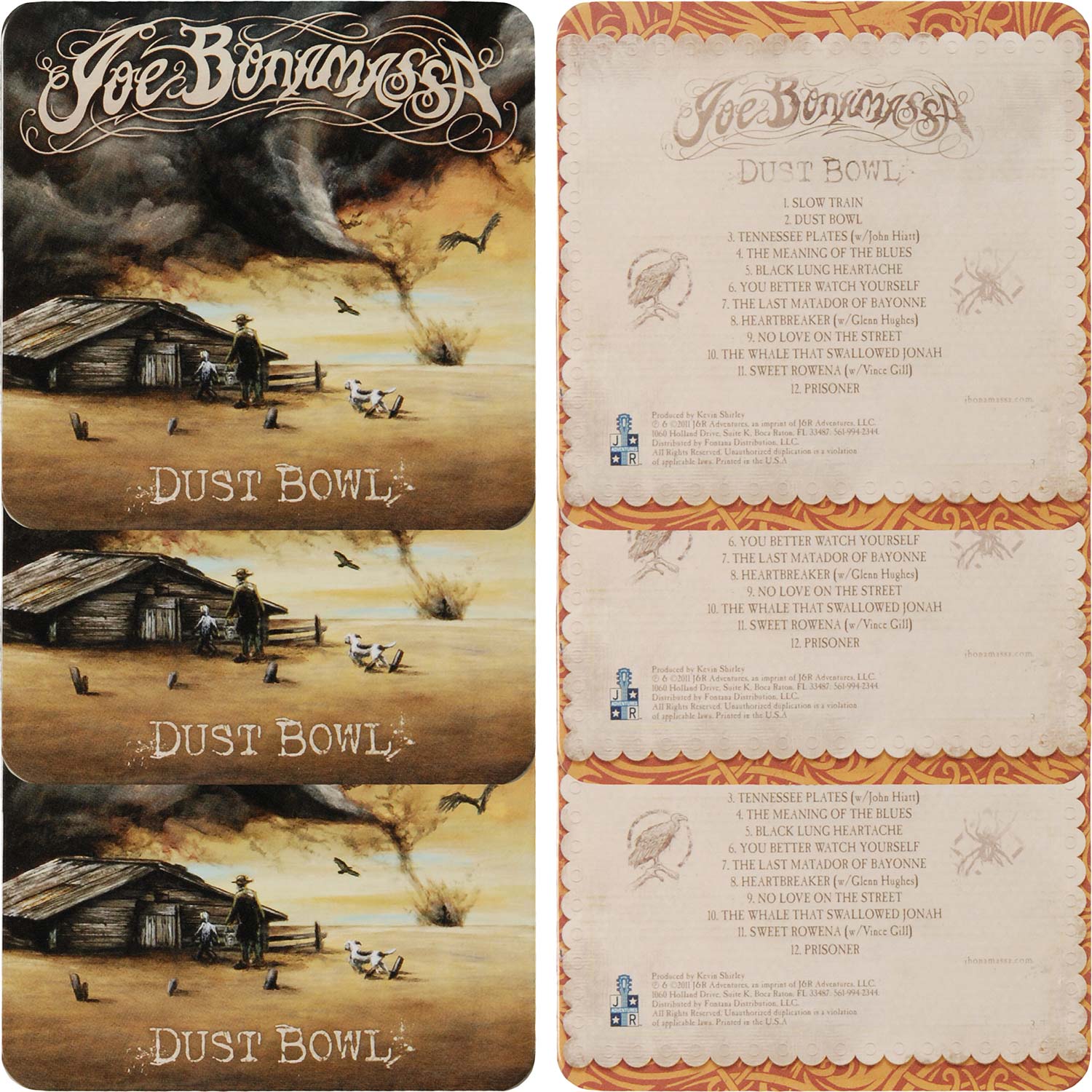 Joe Bonamassa Dust Bowl Coaster Set Front