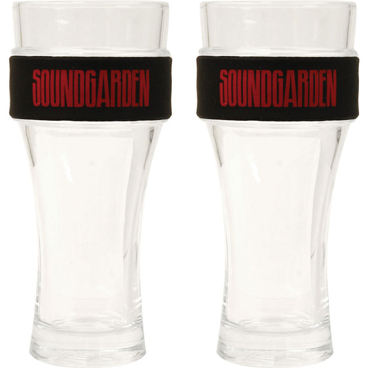 Soundgarden Logo Pub Glass Set Front