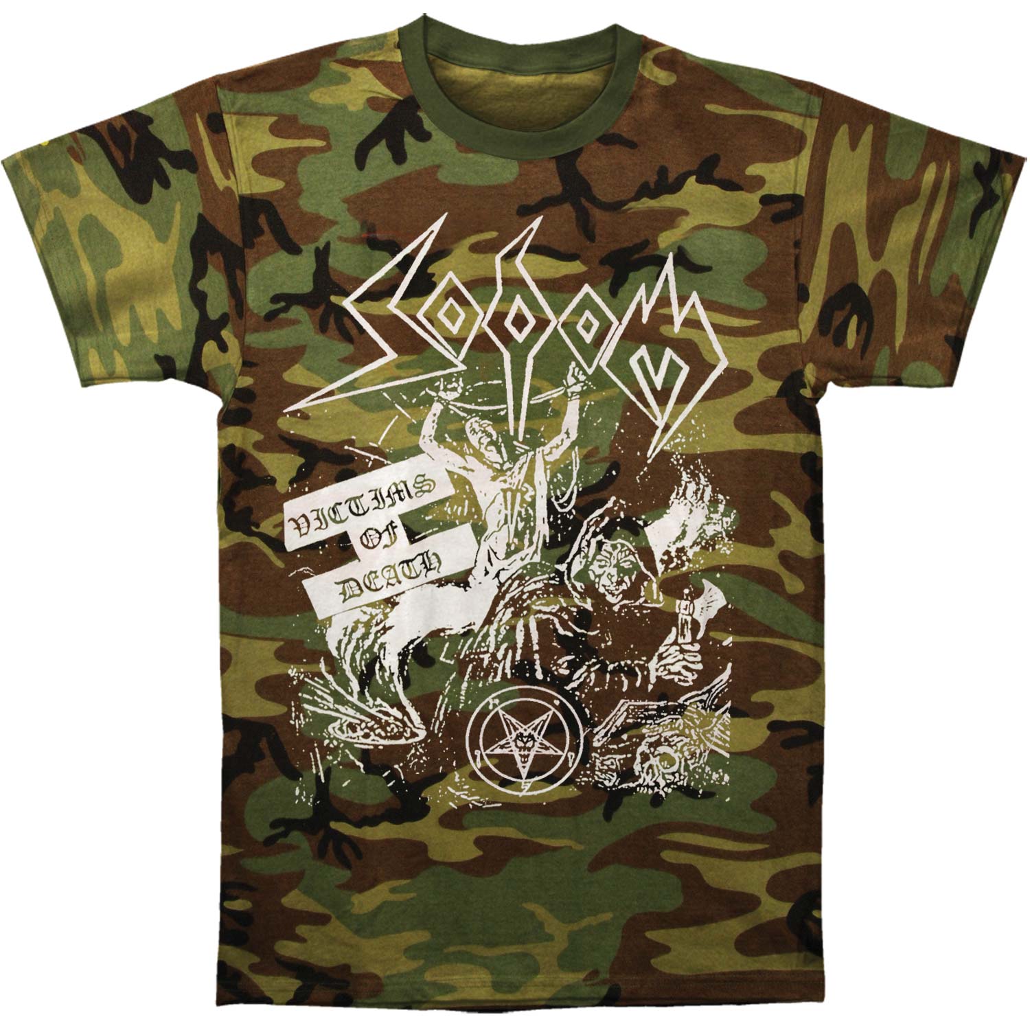 Sodom Victims Of Death Tee (Camo) T-shirt Front