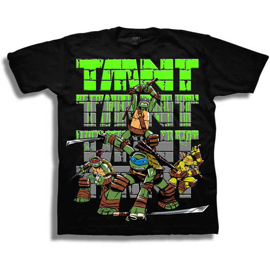Teenage Mutant Ninja Turtles Stacked TMNT Childrens T-shirt