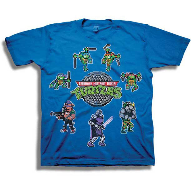 Teenage Mutant Ninja Turtles 8 Bit Childrens T-shirt