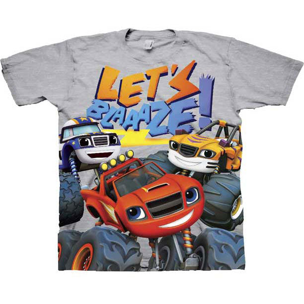 Blaze And The Monster Machines Let's Blaaaze Childrens T-shirt