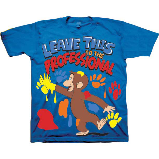 Curious George Leave This Childrens T-shirt