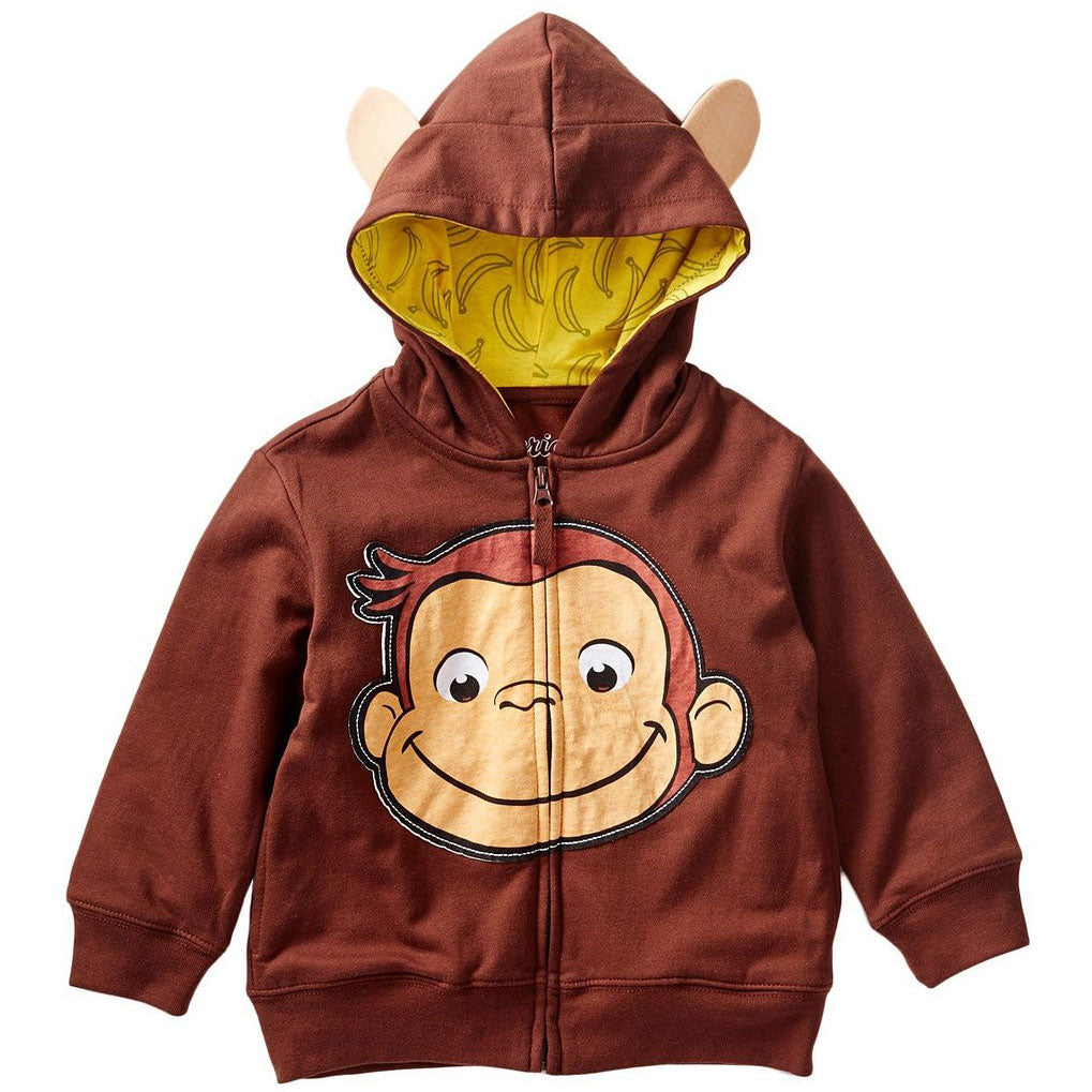 Curious George Face Hooded Sweatshirt