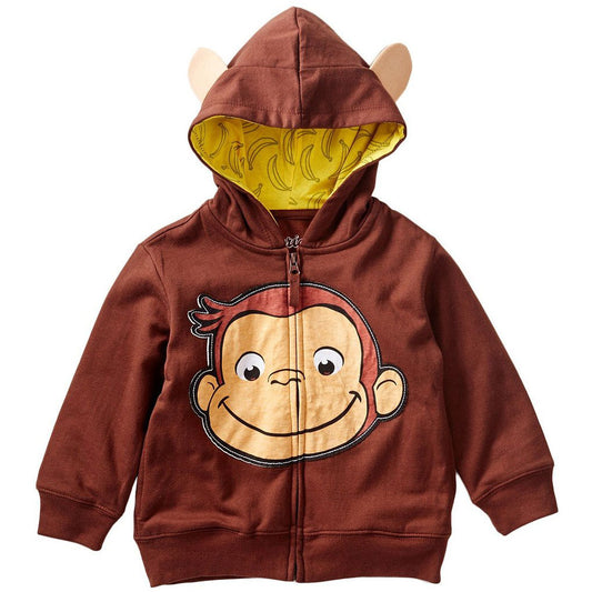 Curious George Face Hooded Sweatshirt