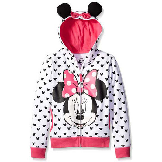 Minnie Mouse Minnie Face Hooded Sweatshirt