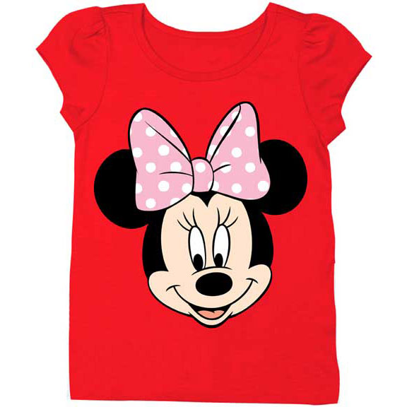 Minnie Mouse Face Childrens T-shirt